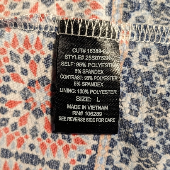 Trixxi Multi color Graphic Dress L juniors - Picture 6 of 8